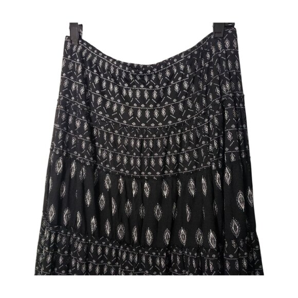 CT2222 Style & Co Black & White Maxi Skirt PL - Picture 2 of 5